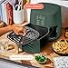 Beautiful 6 QT Air Fryer Touchscreen with TurboCrisp™, Large 5 lb Capacity, Air Fry Roast Reheat Dehydrate (Thyme green)