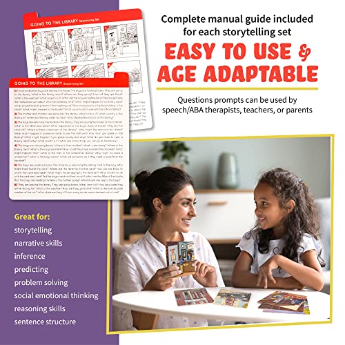 Sequencing Cards For Storytelling, Speech Therapy Game, Special Education Materials, Sentence Building, Problem Solving, Improve Language Skills Sequence Cards, Autism Game, Picture Cards, Sel #TOP5