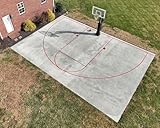 Murray Sporting Goods Basketball Court Marking Stencil Kit for Driveway, Asphalt or Concrete | Court Marking Stencil Spray Paint Kit for Backyard Basketball Court