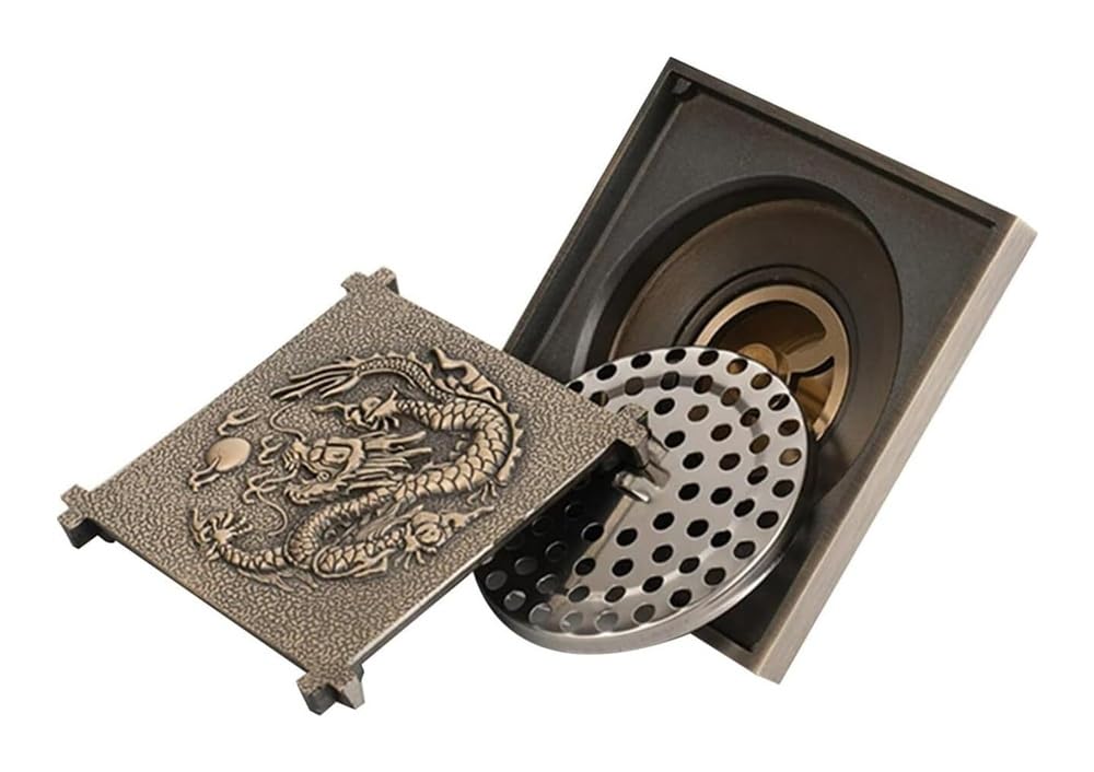 Siphon de sol extérieur avec grille amovible pour balcon propre