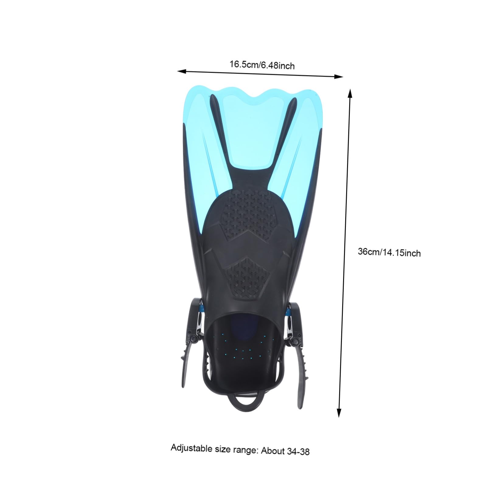 TOYANDONA 2piezas Aletas de Esnórquel de Talón Abierto para Entrenamiento de Natación y Buceo Aletas de Buceo para Uso Piscina y Mar