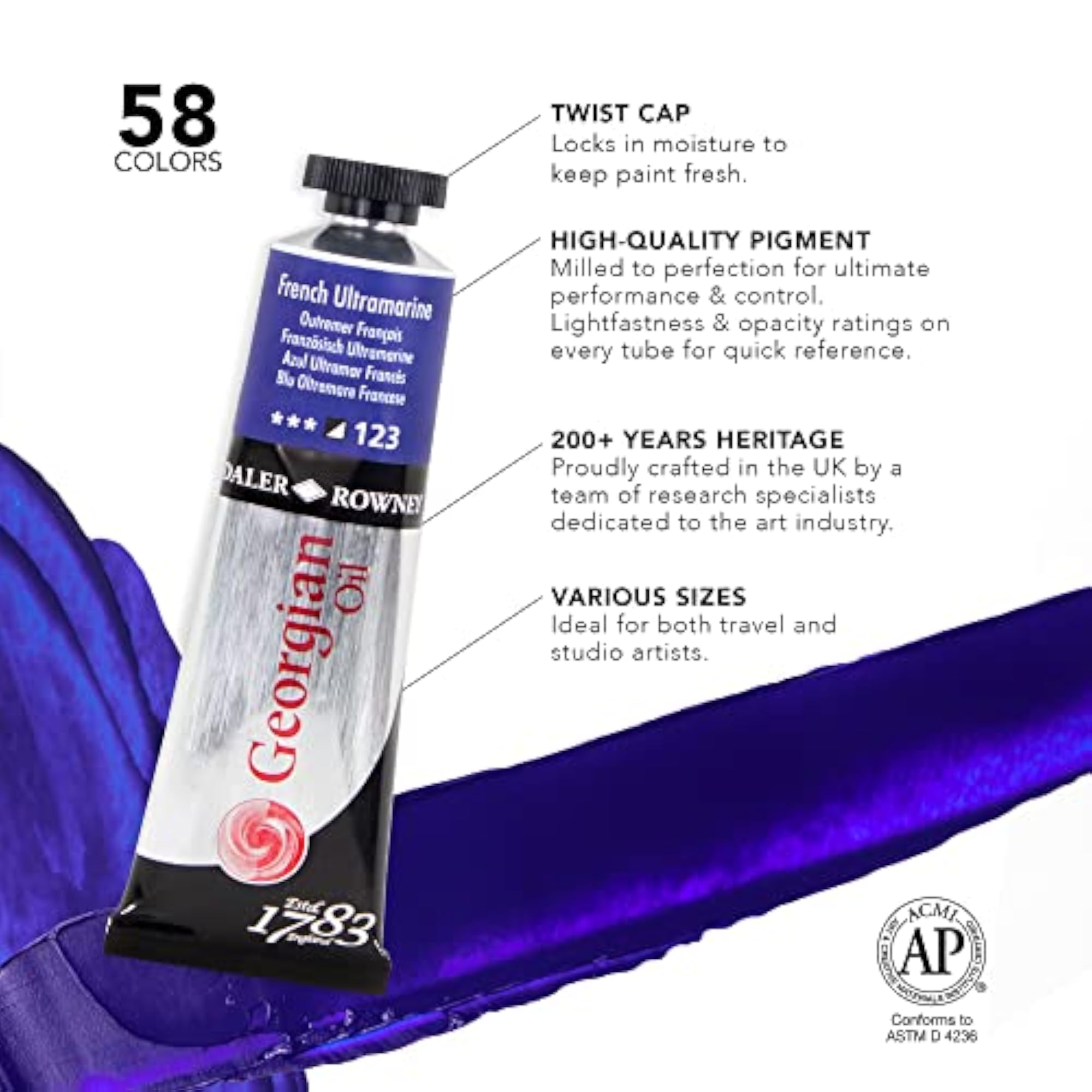 Georgian Colour 38 ml, Premium Paint for Fine Finishes