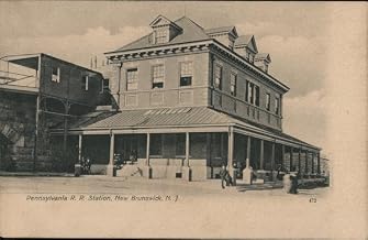 Pennsylvania Railroad Station New Brunswick, New Jersey NJ Original Antique Postcard