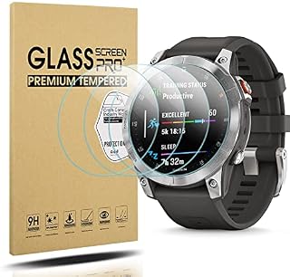 Diruite 4 Sztuki Ochraniacz Ekranu do Garmin Epix Gen 2,HD Szkło Hartowane Folia Ochronna do Garmin Epix Gen 2 Smartwatchy[Anti-scratch,Bez Bąbelków]