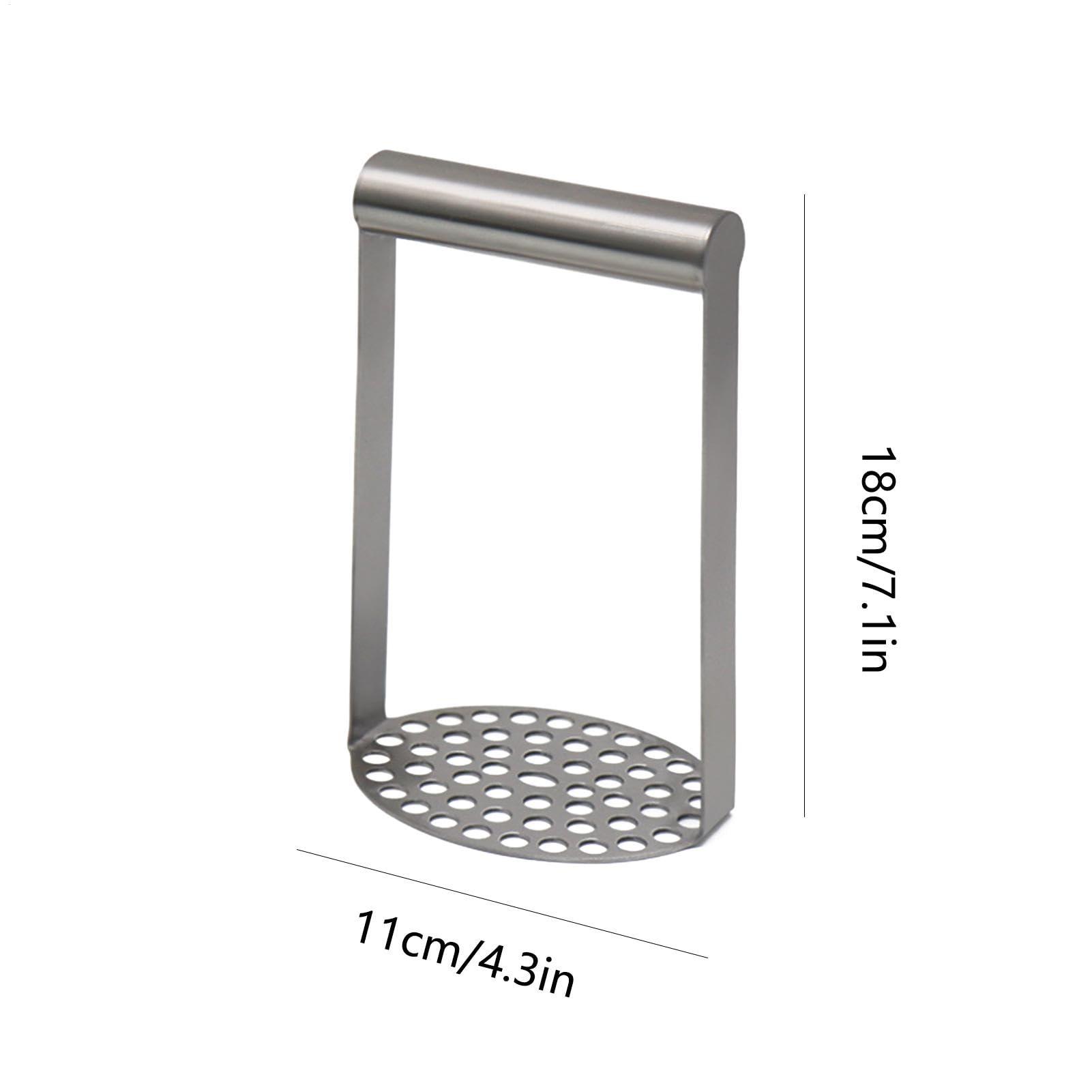 Stainless Steel Potato Masher 11x8.6x18cm Heavy Duty for Avocado Guacamole Mashed Potatoes