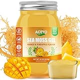 (18 OZ) Irish Sea Moss Gel Raw Vegan Mango...