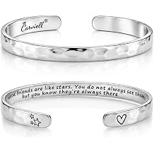 Bracelet - Gifts for Women &ndash; Inspirational, Friendships, Love, Mom, Daughters, Sisters, Christian, Graduations, Memorials &amp; Wedding Gifts &ndash; 100+ Phrases &ndash; Stainless Steel, Gift Ready