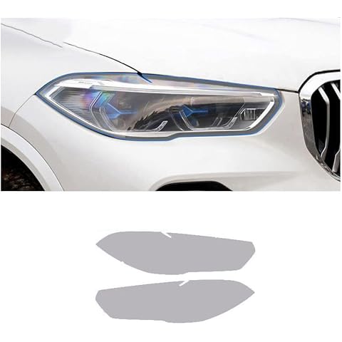 PIVADA Car Headlight Film,For BMW X1 X2 X3 X4 X5 X6 X7 2008-2022 Accessories Car Headlight Tint Smoked Black Protective Film TPU Protective Stickers Cover