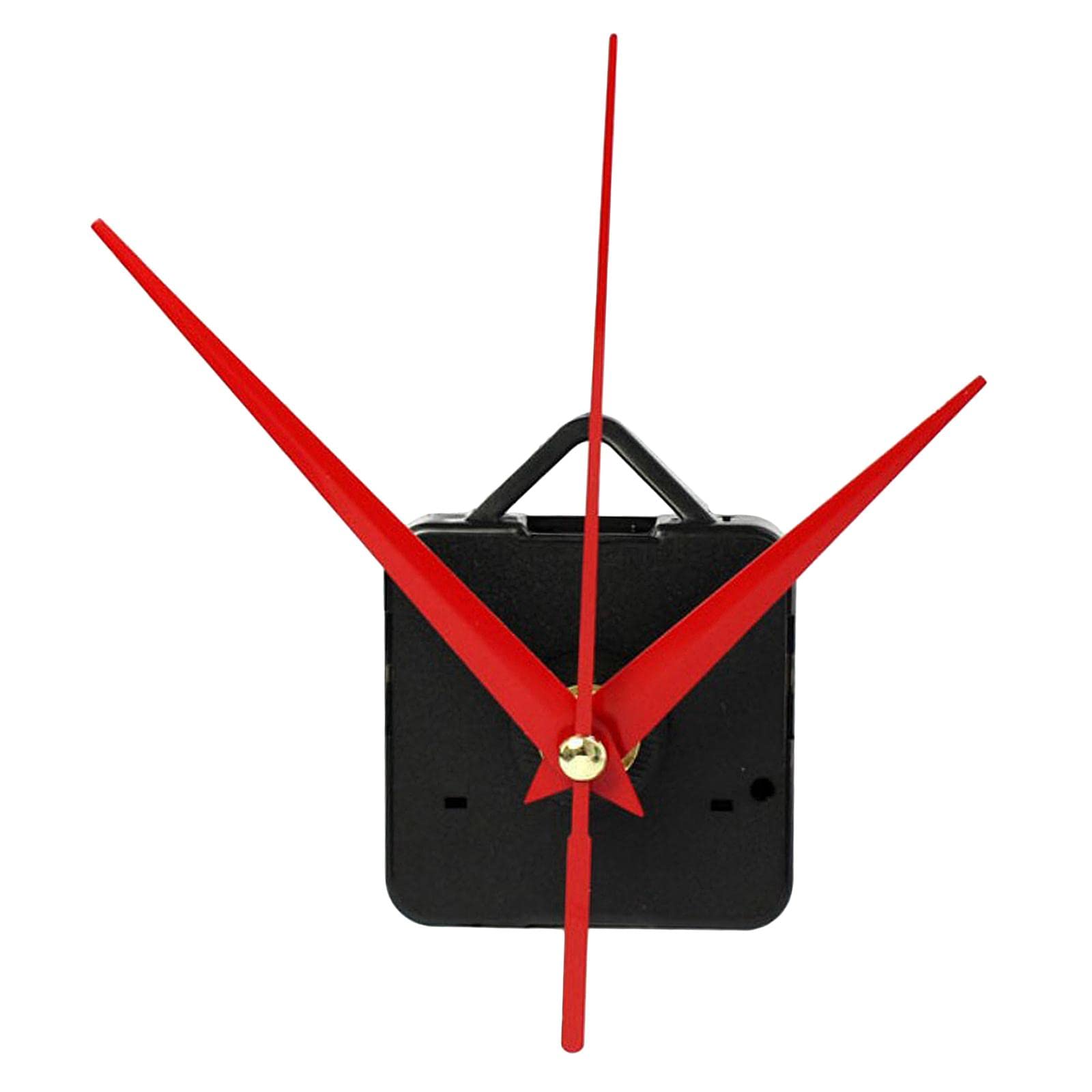 Long-Hands Quartz Wall Clock Spindle Movement Mechanism Repair Tools Red Replacement Parts & Tools Clocks Home Décor Home & Garden-image-5