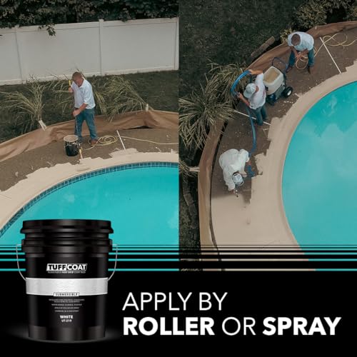 Tuff Coat UT-219 White - 5 Gallon: Submersible, Water-Based, Rubberized Non-Skid Coating