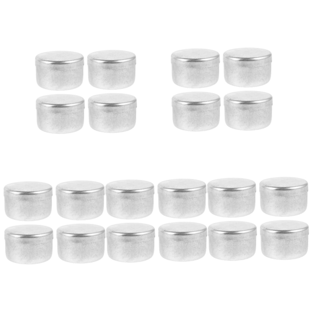 iplusmile 20pezzi Scatole Di Campionamento Alluminio Per Terreno Contenitori Per Raccolta Di Campioni Jar Per Laboratorio e Campo Barattoli Con Coperchio ф