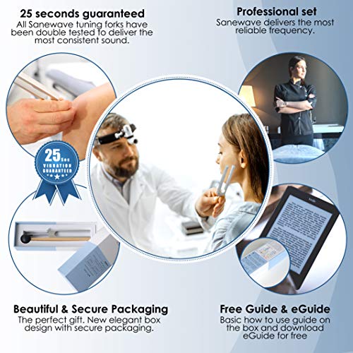 Sanewave 528Hz Premium Tuning Fork Medical Healing Instrument Aluminum Soft Bag Chakra Unblocking, Dna Repair Stress Reliever #TOP2