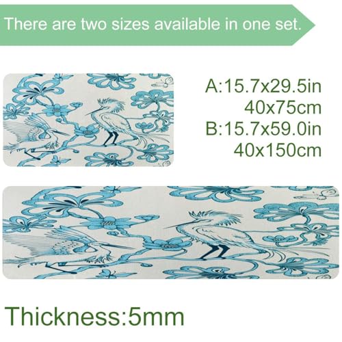Tapete de cocina absorbente VAPOKF alfombrilla lavable 2 uds 4