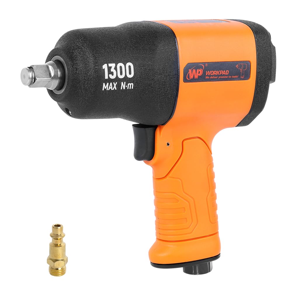 Workpad WPIW1300 - Chiave pneumatica professionale, colore: nero e arancione, utensile pneumatico resistente