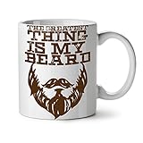 Wellcoda Beardy Ours Mug en céramique, Texte Tasse - Grande, poignée Facile à Prendre, Impression Recto Verso, idéale pour Les buveurs de café et de thé by