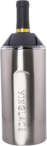 Miniatura 30 de Vinglacé Recipiente aislante para vino de acero inoxidable Negro -,Coral,marino,Rosa,Sea Glass,Blanco,Azul fresco,Cobre,Evergreen,Grafito,Oro