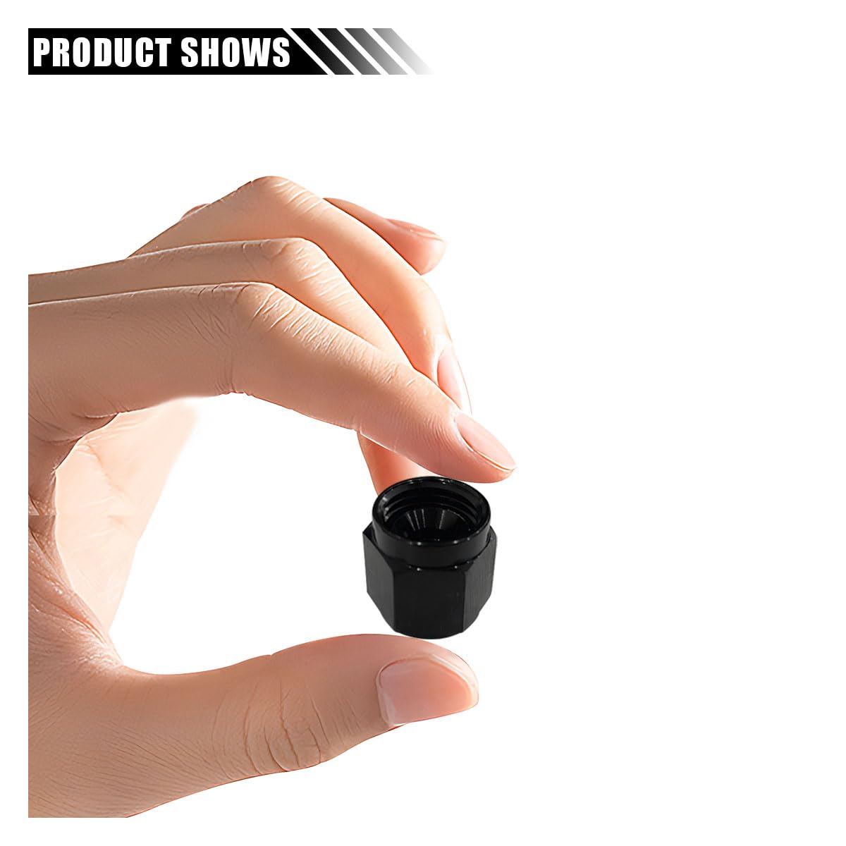 4AN Lot De 2 Bouchons évasés Femelles En Aluminium Pivotant