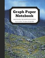 Graph Paper Notebook: Squared Graphing Paper | Quad Ruled | 5 squares per inch | 100 pages | 8.5 x 11 in. | Mountain Design (graph paper composition notebook) 1096968363 Book Cover