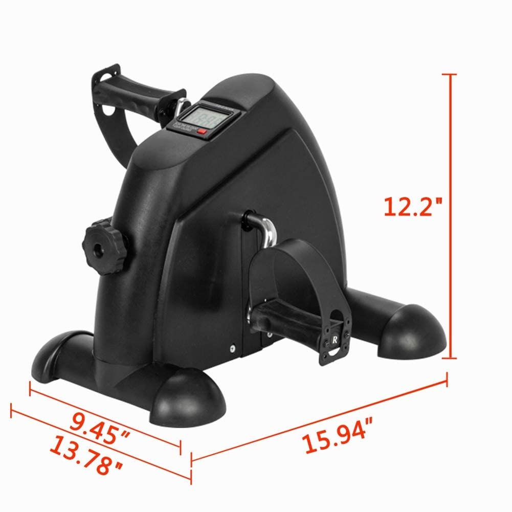 sotto La Scrivania Pedale per Bici Pedale per Bicicletta Mini Cyclette Portatile per Pedaliera per Home Office Recupero di Braccia E Gambe Ginnico Medico