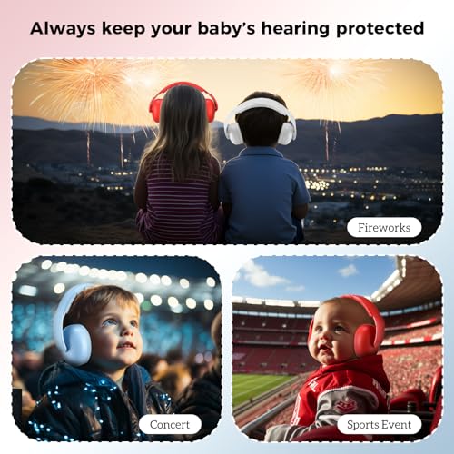 Procase PC-08364563 Baby Hearing Protection Ear Muffs For Noise, Nrr 26Db Noise Cancelling Headphones For Toddler Infant Newborn Autism thumb #6