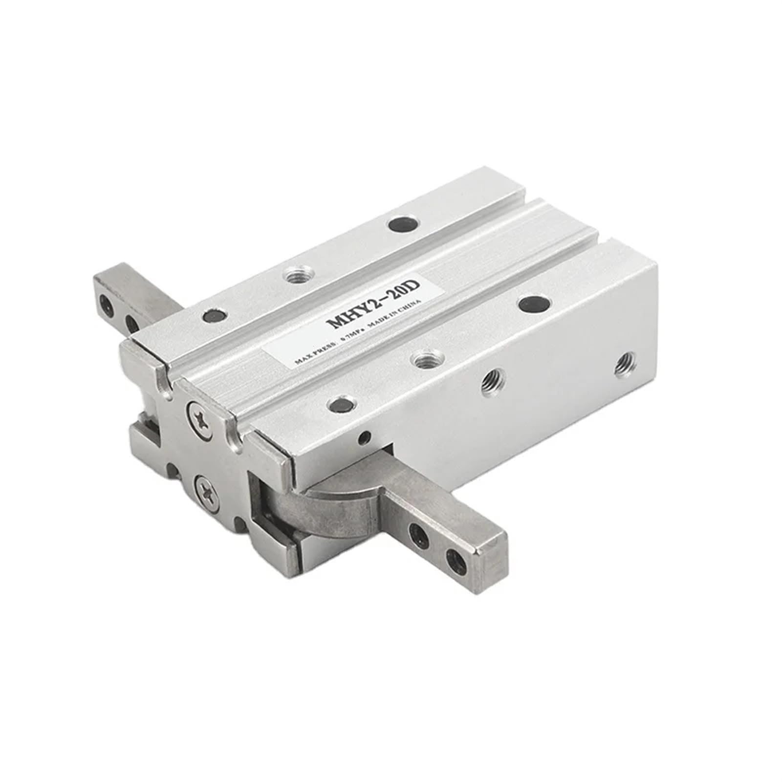 MHY2 10D 16D 20D 25D Pinza pneumatica a Doppio Effetto SMC Tipo Y Morsetti in Alluminio Stile angolare da 180 Gradi Foro 10-25mm (Size : MHY2-16D)