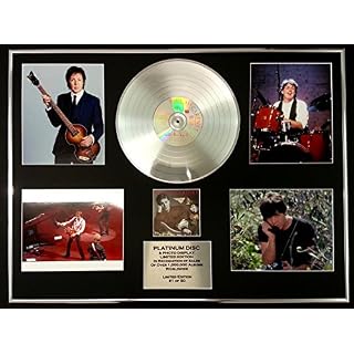PAUL MCCARTNEY/GIGANTIC CD PLATINUM DISC/RECORD & PHOTO DISPLAY/LTD. EDITION/ALL THE BEST - Les Beatles, Paul McCartney, John Lennon, RIngo Starr, George Harrison