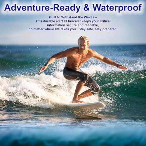 Silicone Medical Alert Bracelet - Women's & Men's ID Bracelets4