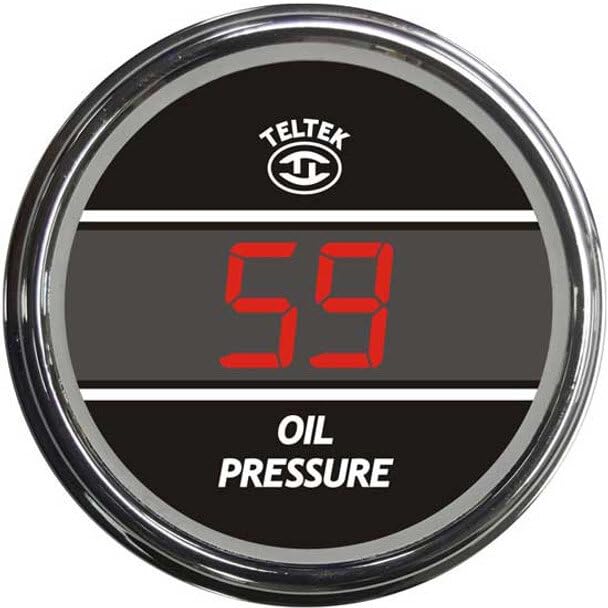 Replacement for Kenworth T600 AEROCAB Year 1996 Blue Digital Oil Pressure Gauge 0-150 PSI by Technical Precision