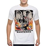 Inglourious Basterds Art T-Shirt, Quentin Tarantino Shirt Large White