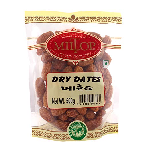 Image of Miltop Dry Dates /Peela Sukha Khajoor Kharek 500g