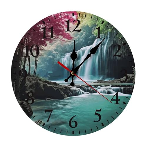Reloj de Pared Redondo Silencioso con Numerales Árabes miniatura 1