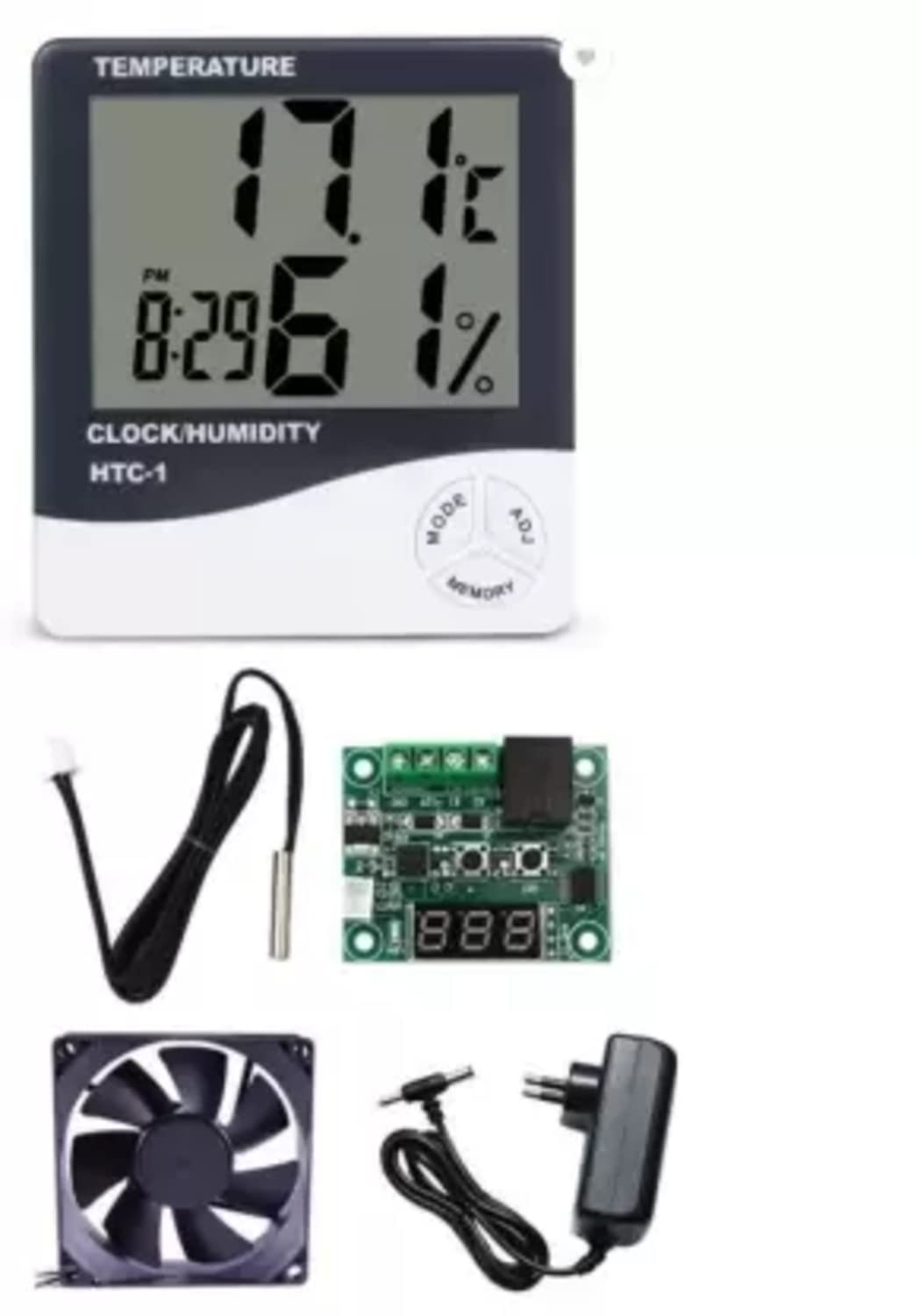 TechSupreme W1209 Digital Temperature Controller+ HTC-1 for DIY Incubator Temperature Sensor and Controller-image-32