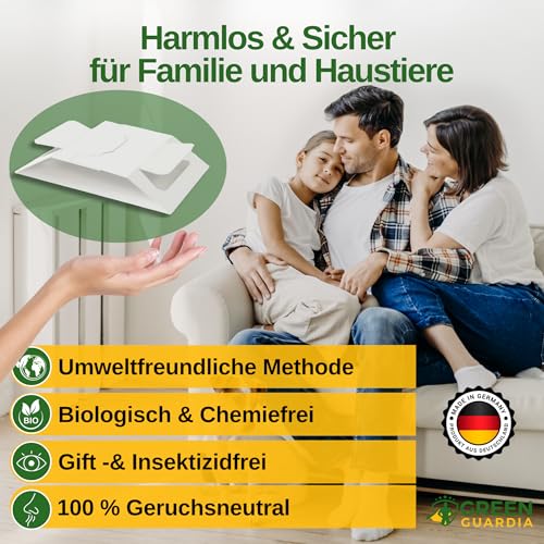 Green Guardia Trappola Per Coleotteri Con Speciale Panno – 6 Trappole Per Scarafaggi – Ecologiche Contro Gli Scarafaggi Del Tappeto, Trappola Senza Sostanze Chimiche Con Forte Superficie Adesiva, - 8