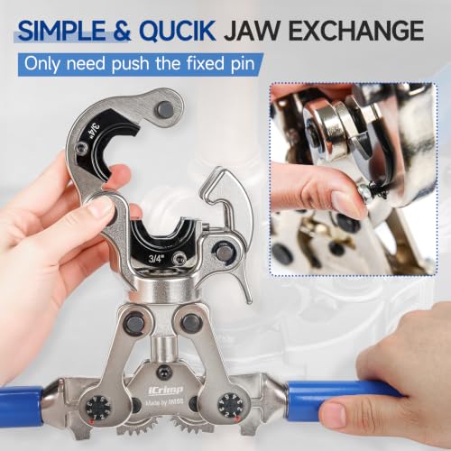 Image of iCrimp Copper Tube Fittings Crimping Tool, Press Tool for ProPress Fittings