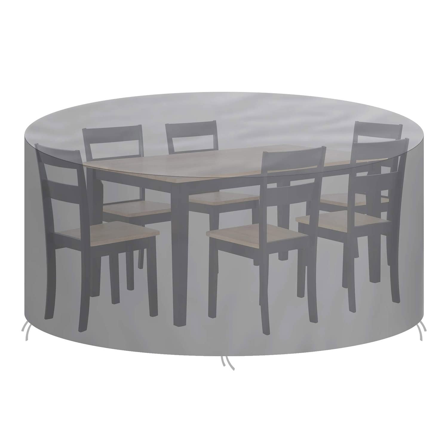 Copertura Per Mobili Da Giardino - Impermeabile, Antivento, Traspirante, Nero, Misura 131 - Foto 12