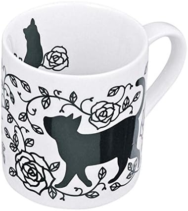 GENTIE Cat Mug Cup Rose 200cc G-8059BK