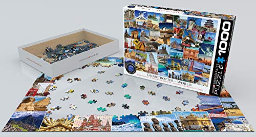 Rompecabezas EuroGraphics World Globetrotter (1000 piezas) miniatura 4