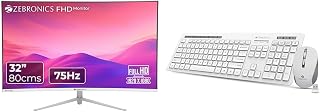 ZEBRONICS AC32FHD LED Curved 75Hz 80Cm (32") (81.28 Cm) 1920x1080 Pixels FHD Resolution Monitor with
