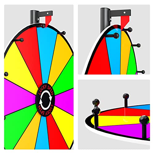 Ebliki Prize Wheel Pegs And Red Pointers Replacement Kit, Spinning Prize Wheel Replacement Parts For Game Trade Show(5 Pegs, 5 Nuts And 2 Pointers) #TOP2