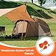 prota Abspannseile mit Seilspanner 4m, 4 Stück Reflektierend Abspannseile Seil, 4mm Leichte Abspannleine Zeltschnur Einstellbare Seilratsche mit Haken für Campingzelte Markisen Orange