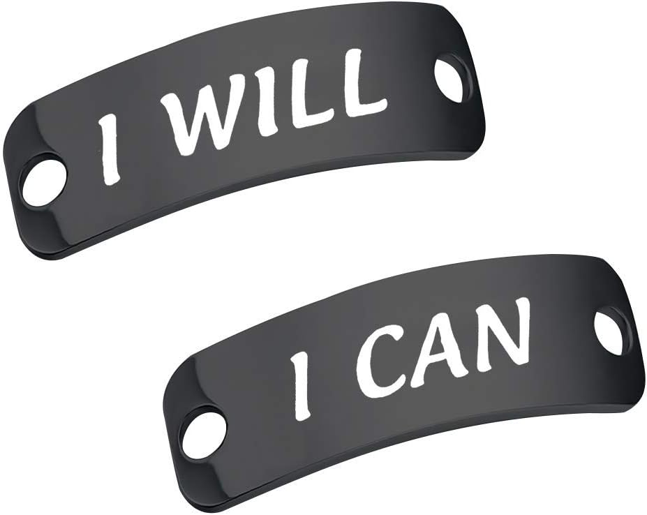 I Can I Will Shoe Lace Tag I Can I Will Trainer Tags Fitness Inspirational Gift Motivational Runners Gift