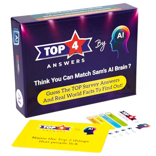 TOP 4 Answers By AI -The Ultimate Guessing Game! Fast-paced party fun for Family and Group Game...