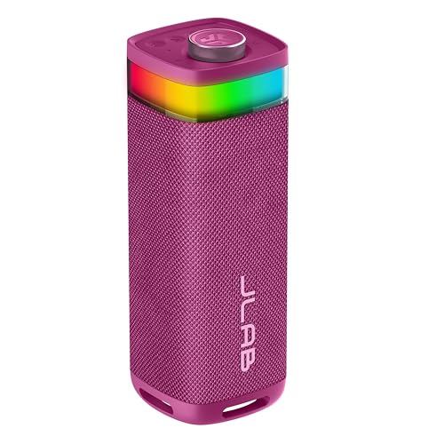 JLab, JBuds Party, Portable Bluetooth Speaker, Waterproof Outdoor Speaker, RGB Lighting,...