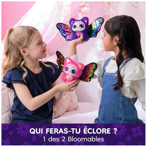 Hatchimals - Bloomables Ma Fleur Magique KittyFly - Chenille Papillon Double Éclosion À Répéter - Peluches Et Animaux Interactifs - 100 Sons & Réactions - Jouet Enfant 5 Ans Et + - Modèle Aléatoire