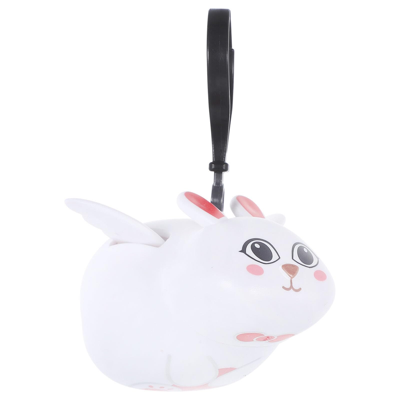 Sosoport Unique Rabbit Design Keychain Keychain with Pull String Decorative Pendant for Purse Toy Fun for Boys and Girls