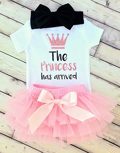 Amazon Com Come Home Outfit The Princess Has Arrived Baby Bodysuit Newborn Headband Take Home Outfit Come Home Outfit Bodysuit Baby Headband Baby Gift Babyshower Gift Newborn Bodysuit 3months Handmade Products