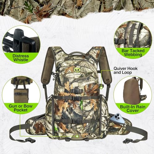 Tidewe HB001-NM Hunting Backpack, Waterproof Camo Hunting Pack thumb #1