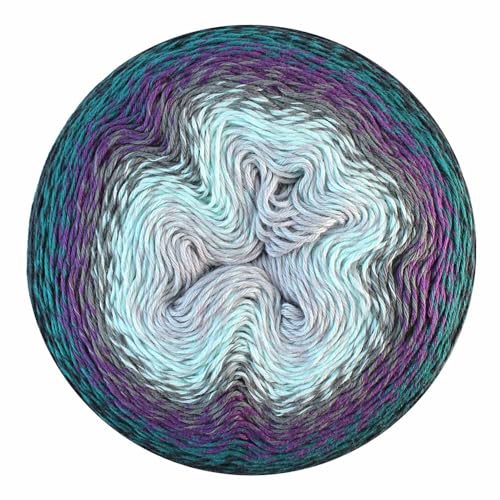 Image of Scheepjes Whirl Gradient Yarn 1 Cake 1000 m (≈1094 yd) 773 Blackcurrant Squeeze Me Cotton /Acrylic Blend