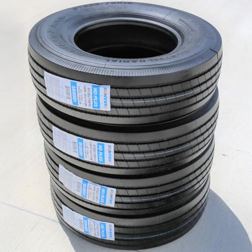 Set of 4 (FOUR) Suntek HD Plus Premium Trailer Radial Tires-ST225/75R15 225/75/15 225/75-15 124/121M Load Range G LRG 14-Ply BSW Black Side Wall