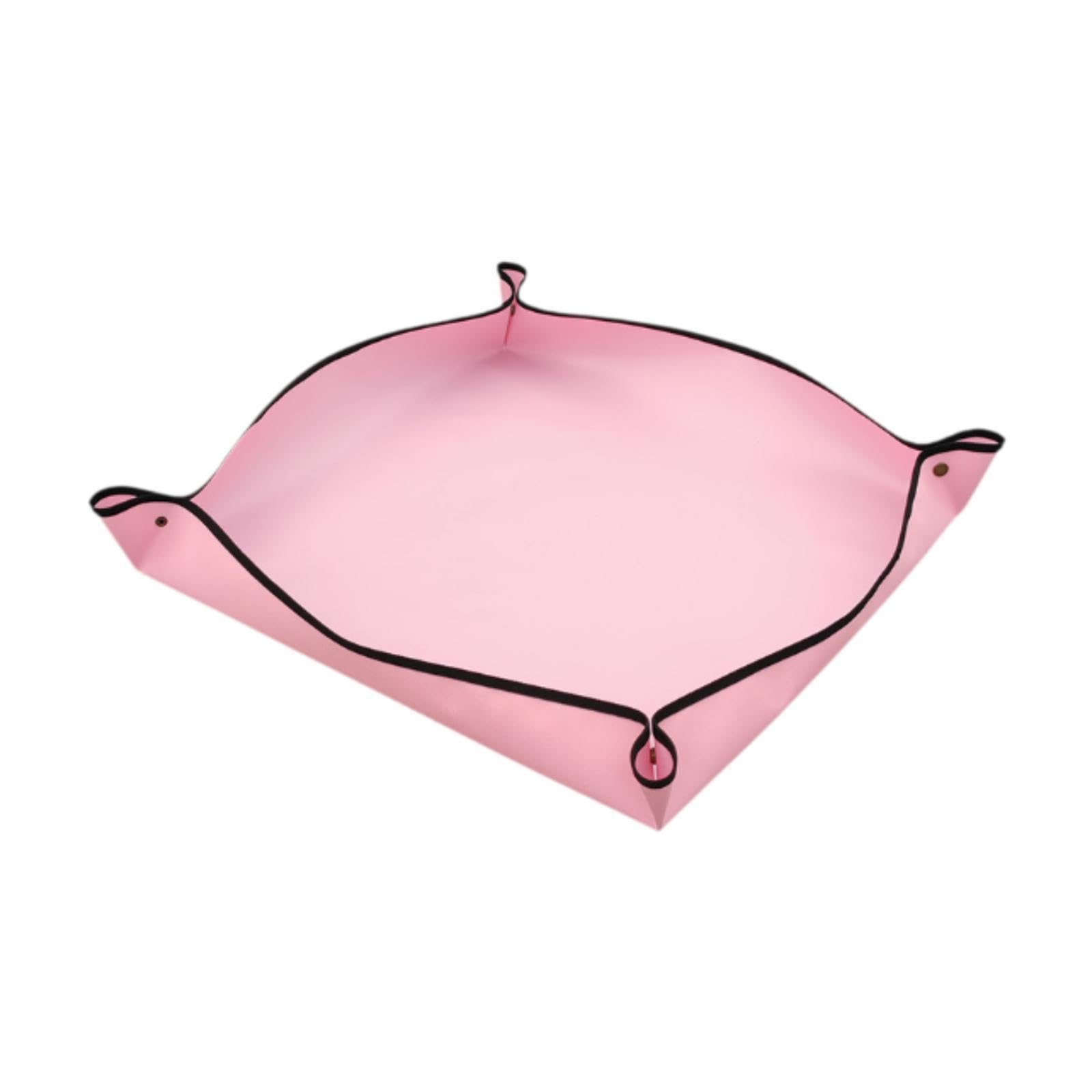 UJEAVETTE Repotting Mat Foldable Waterproof Practical Portable for Plant Lovers Indoor Pink-image-18